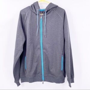 Magaschoni Hoodie Gray/Blue Size Large NWT